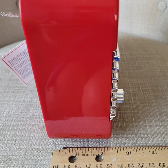 Mr. Christmas North Pole Radio Red Vintage Style Toy Plays 9 Songs 10.5"…